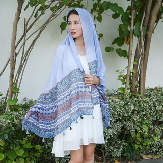 Khăn choàng boho đi biển, Khăn choàng du lịch mùa hè Bohemian Họa Tiết Thổ Cẩm, phong cách vintage