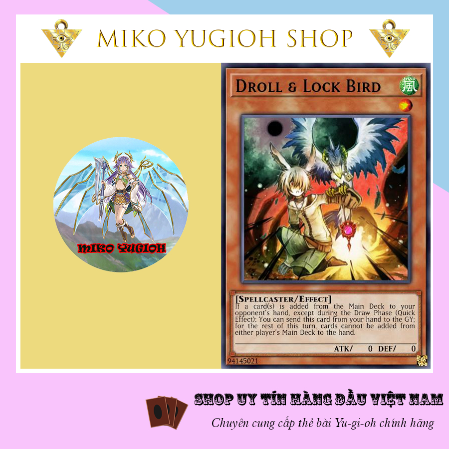 Miko Yugioh Thẻ Bài Yugioh Chính Hãng Tiếng Nhật Droll And Lock Bird Shopee Việt Nam 7949