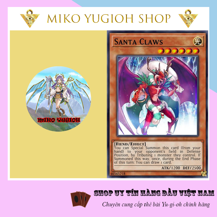 Miko Yugioh Thẻ Bài Yugioh Chính Hãng Tiếng Nhật Santa Claws Shopee Việt Nam 6904