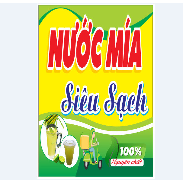 Biển bạt nước mía siêu sạch, nước giải khát, bia hơi, trà sữa sẵn kích thước giá siêu rẻ