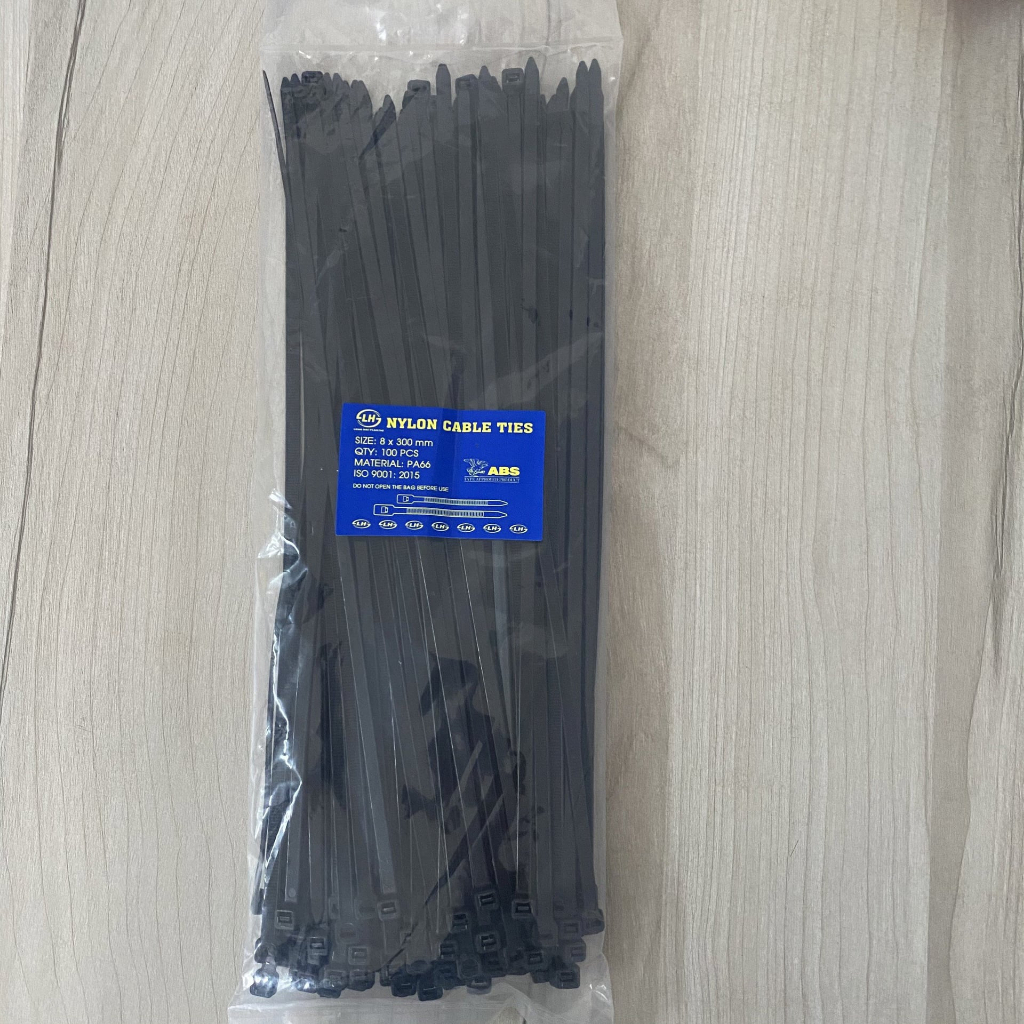 Dây Rút Nhựa 30cm - Dây Thít 8x300mm Bản 5.0 Li - 100 Sợi / 1 Túi - Dây ...