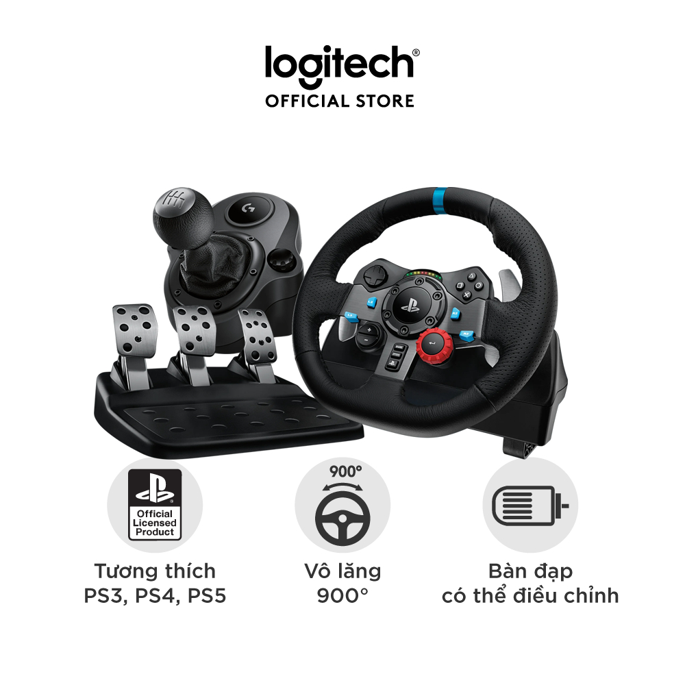 Combo Vô Lăng Logitech G29 Driving Force Và Cần số Logitech SHIFTER