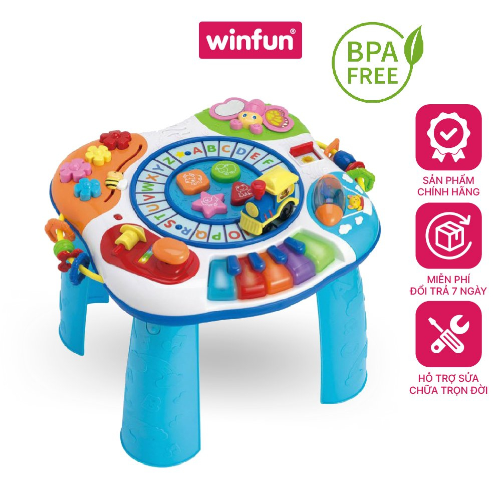 Bàn nhạc đa năng tập đứng - học chữ, âm nhạc cho bé Winfun WF0801 - phát triển vận động và giác quan