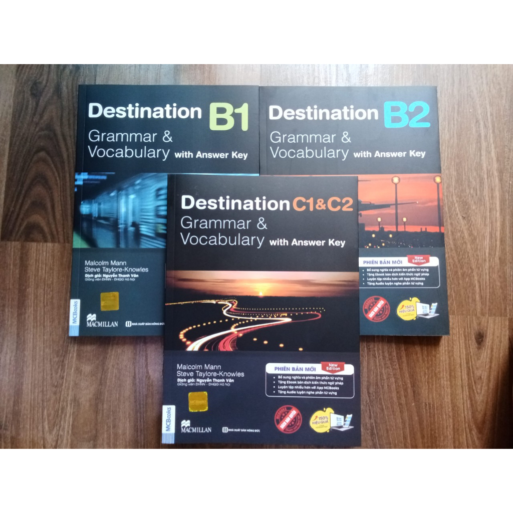 Sách - Combo Destination Grammar & Vocabulary B1, B2 và C1&C2 - (Bộ 3 ...