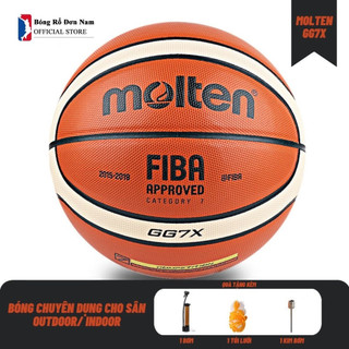 Bóng rổ da Mol GG7X - size 7, size 5 - Bóng rổ trẻ em, người lớn - Tặng bơm + Balo rút + Kim bơm và Túi lưới SIEU HOT