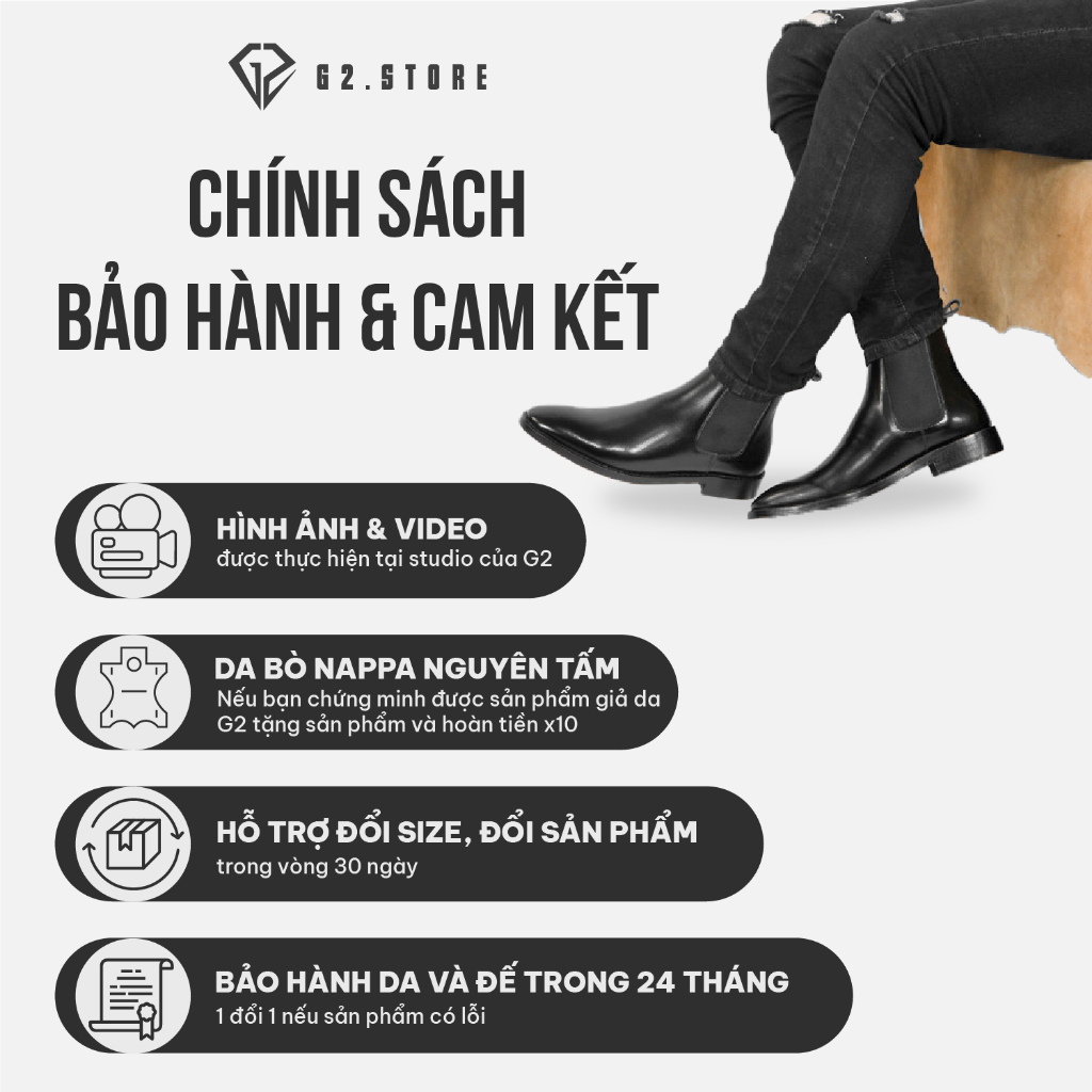 Ảnh Giày tây nam G2 Chunky derby tăng chiều cao 5,5cm giày da công sở trẻ trung từ da bò cao cấp khâu đế 2