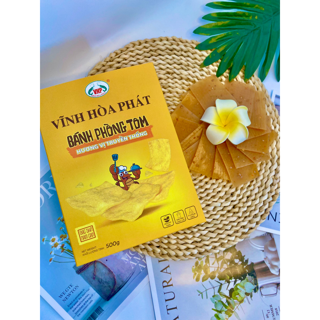 Bánh Phồng Tôm truyền thống [ Hộp 500G ] -  Đặc Sản Năm Căn _ Cà Mau