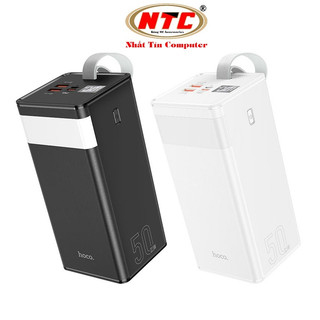 Sạc Dự Phòng Hoco J86A 50000mAh 2 cổng USB QC 3.0 22.5W và TypeC PD 20W, Có đèn Led (Đen) - Phụ Kiện Nhất Tín