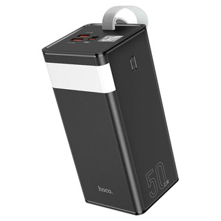 Sạc Dự Phòng Hoco J86A 50000mAh 2 cổng USB QC 3.0 22.5W và TypeC PD 20W, Có đèn Led (Đen) - Phụ Kiện Nhất Tín