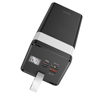 Sạc Dự Phòng Hoco J86A 50000mAh 2 cổng USB QC 3.0 22.5W và TypeC PD 20W, Có đèn Led (Đen) - Phụ Kiện Nhất Tín