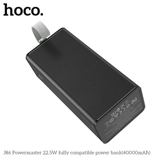 Sạc Dự Phòng Hoco J86 40000mAh 2 cổng USB QC 3.0 22.5W vàTypeC PD 20W, Có đèn led