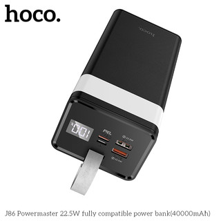 Sạc Dự Phòng Hoco J86 40000mAh 2 cổng USB QC 3.0 22.5W vàTypeC PD 20W, Có đèn led