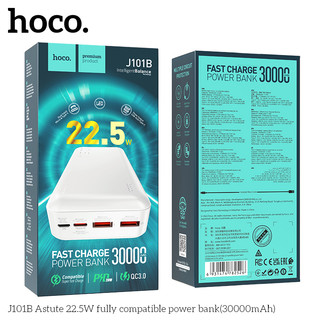 Pin Dự Phòng Hoco J101B 30000mAh USB QC 3.0 22.5W, TypeC PD 20W