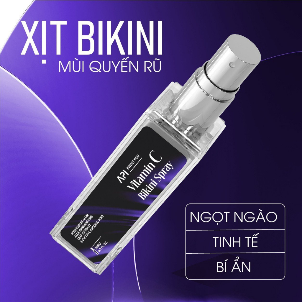 Bộ Đôi Nước Hoa Khử Khuẩn Vùng Kín Mee Natural API Bikini Vitamin C