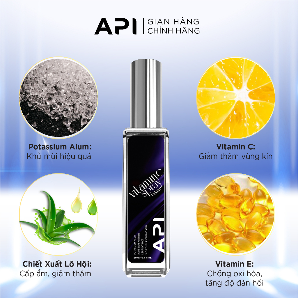 Bộ Đôi Nước Hoa Khử Khuẩn Vùng Kín Mee Natural API Bikini Vitamin C