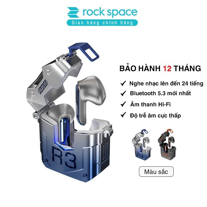 Tai nghe bluetooth không dây nhét tai Rockspace Steampunk R3 TWS nghe ...