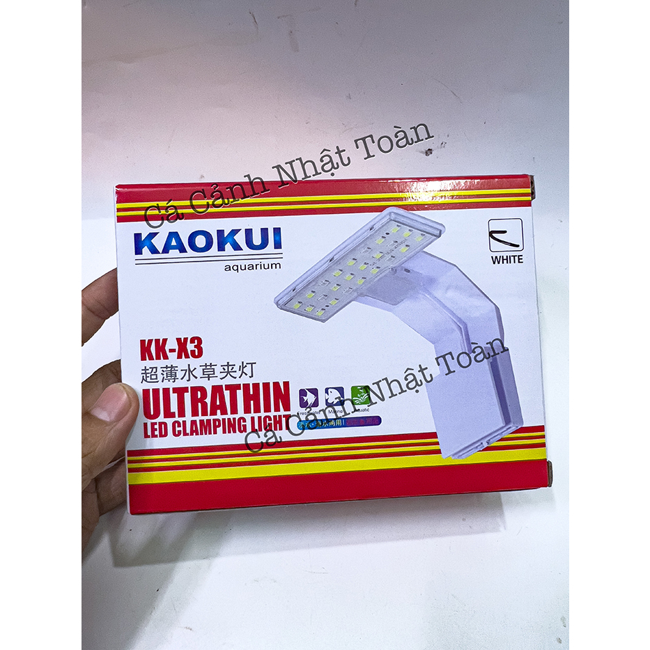 ĐÈN LED KẸP MINI CHO BỂ CÁ CẢNH KAOKUI X3 (3 CHẾ ĐỘ MÀU)