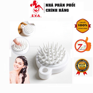 Lược gội đầu silicon mát xa da đầu, giảm rụng kích thích mọc tóc (Trắng)