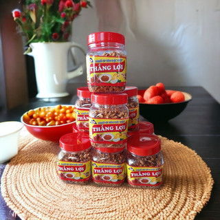 [Combo lốc 10 Hủ 100g] Muối tôm Tây Ninh Thắng Lợi hạt to siêu cay - Bao bì mới