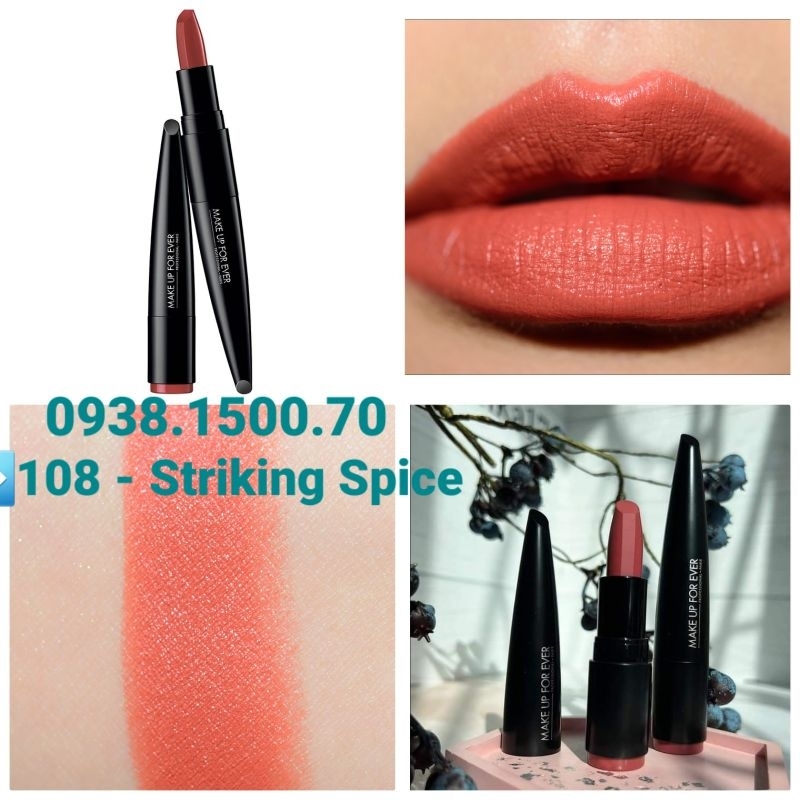 Make Up for Ever Rouge Artist Intense Color Beautifying Lipstick 410-True Crimson