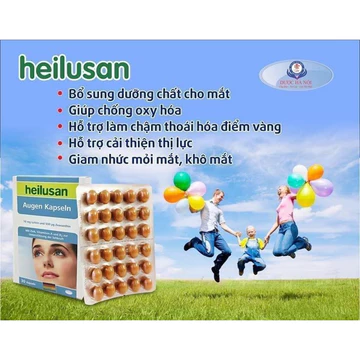 viên uống Bổ mắt Heilusan Augen giúp bổ sung dưỡng chất cho mắt, chống Ôxi hoá, cải thiện thị lực. giúp đuôi mắt khoẻ