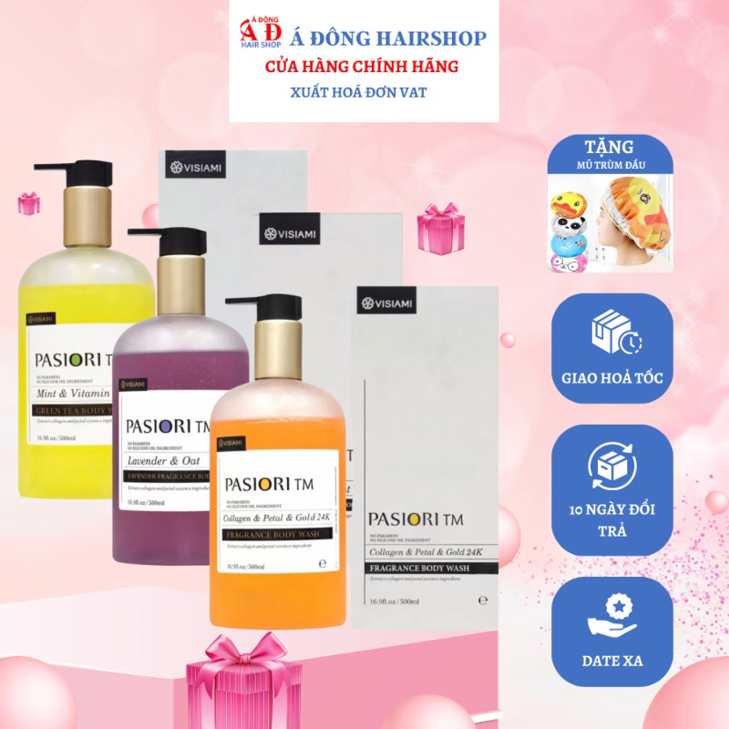 SỮA TẮM HƯƠNG HOA LAVENDER PASIORI TM VISIAMI DƯỠNG ẨM DA KHÔ 500ML