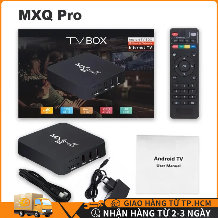 siêu rẻ/HCM】tv box android mxq pro 4k 5g, 1GB + 8GB Máy Phát Đa Phương ...