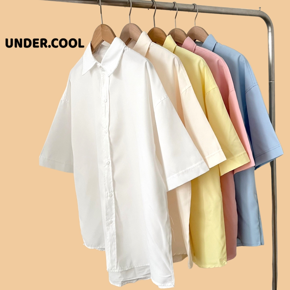 Áo Sơ Mi Cộc UNDERCOOL Dáng rộng Ngắn Tay Phong Cách Retro Độc Đáo Dành Cho Nữ ASM02