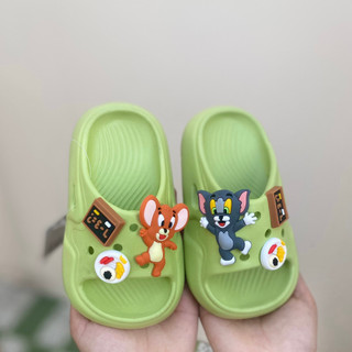 Dép bánh mì cho bé gắn sticker TOMM,Jerry chất liệu nhựa EVA siêu nhẹ cho bé từ 2- 8 tuổi ( B01 )