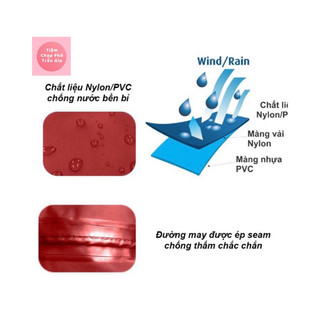 Áo Mưa Choàng Cánh Dơi Có Kiếng Đèn Dày Dặn, Bền Bỉ, Không Thấm Nước