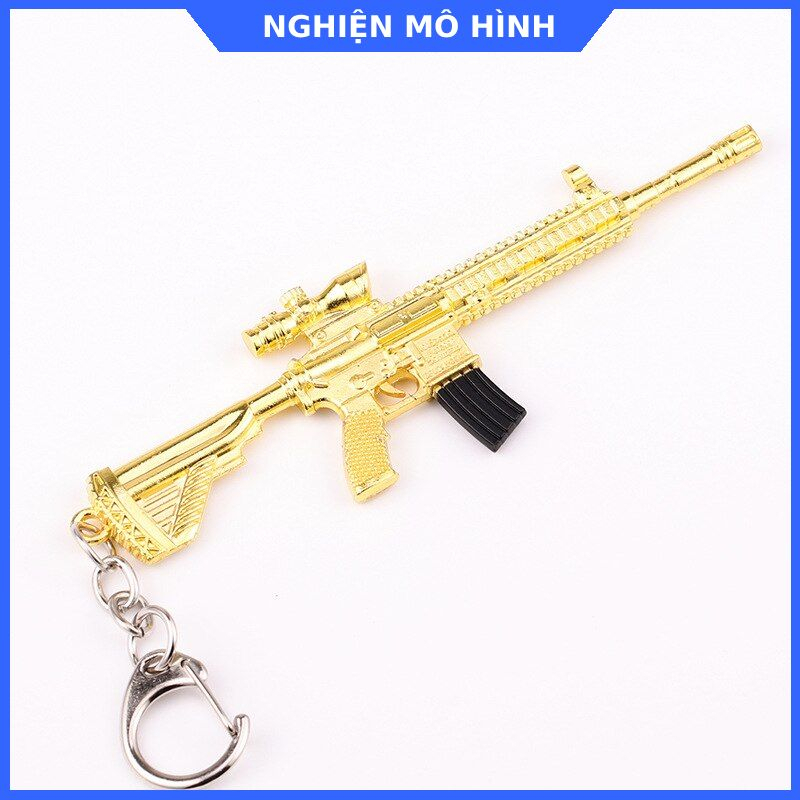 Móc khoá mô hình PUBG AWM AKM K98 AK M416 M249 M16A4 Flare gun Thompson ...