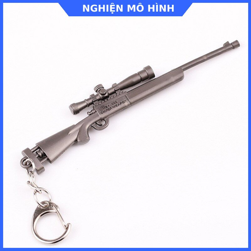 Móc khoá mô hình PUBG AWM AKM K98 AK M416 M249 M16A4 Flare gun Thompson ...