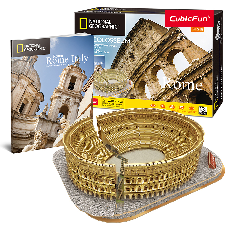 Ảnh Đồ Chơi CUBIC FUN Trẻ Em Xếp Hình 3D Nat Geo: Đấu Trường La Mã Puzzles DS0976H 1
