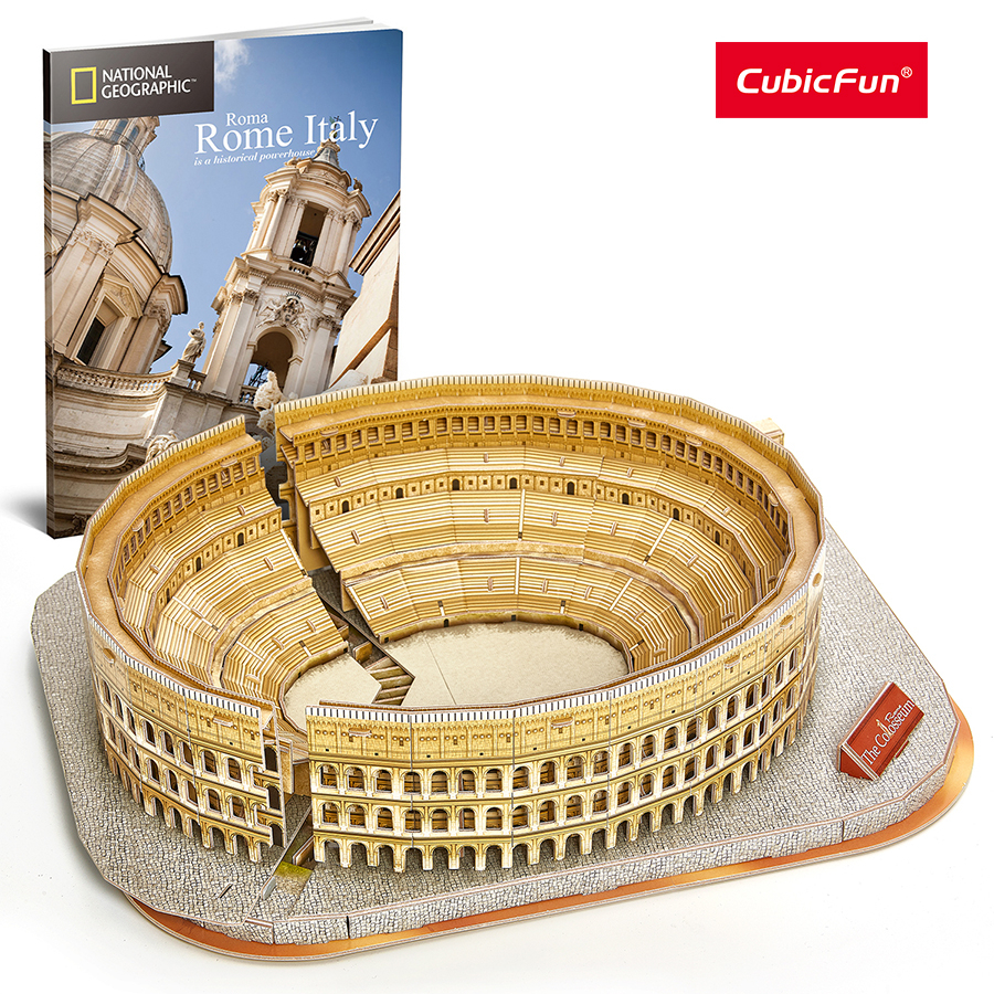 Ảnh Đồ Chơi CUBIC FUN Trẻ Em Xếp Hình 3D Nat Geo: Đấu Trường La Mã Puzzles DS0976H 2