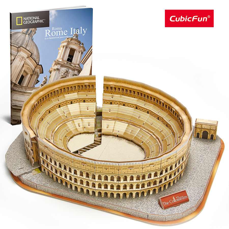 Ảnh Đồ Chơi CUBIC FUN Trẻ Em Xếp Hình 3D Nat Geo: Đấu Trường La Mã Puzzles DS0976H 3
