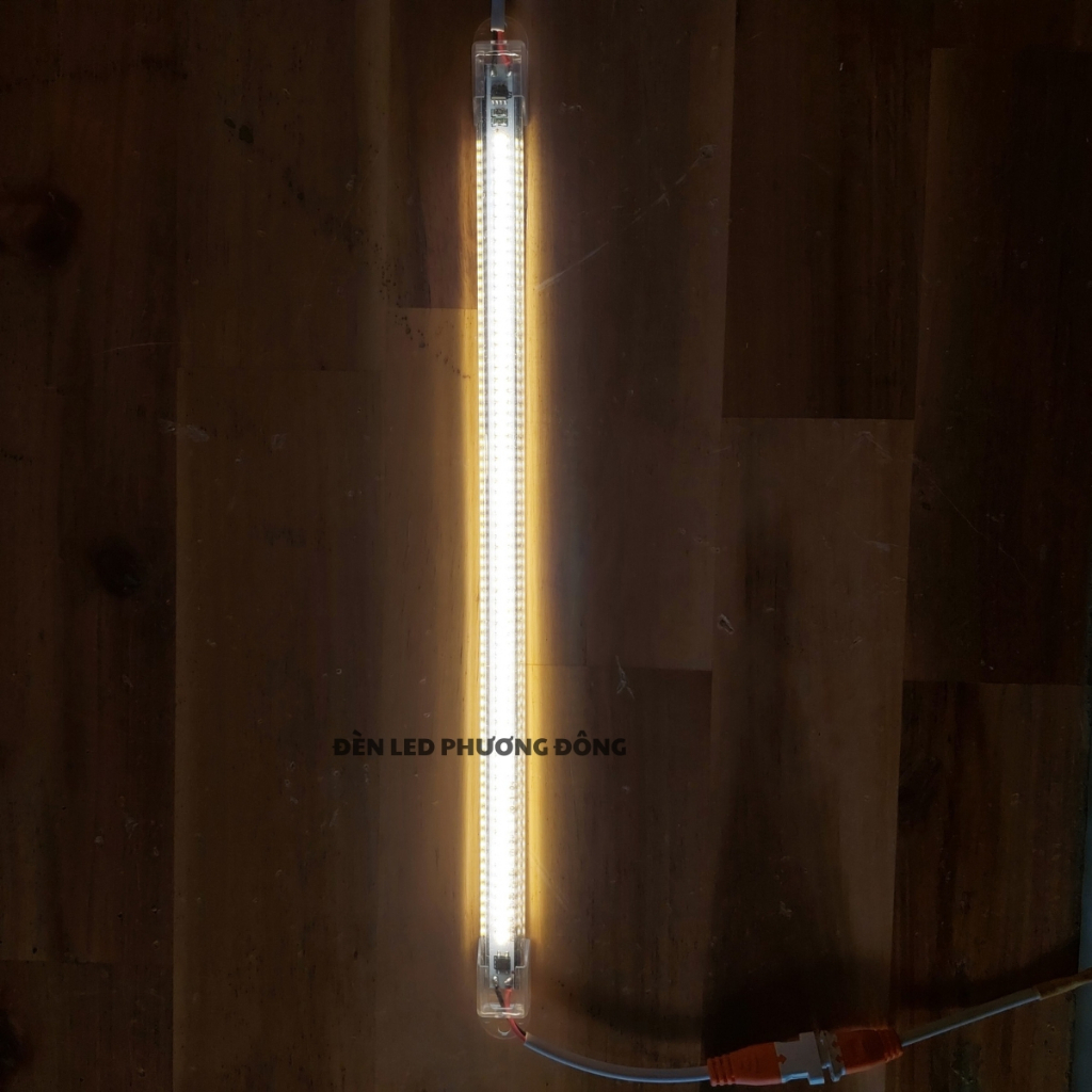 Combo 2 Đèn LED Thanh 220V - 1 hàng bóng 2835 30cm - 50cm - 100cm - Trắng, Vàng, Xanh Lá, Xanh Dương, Đỏ, Hồng