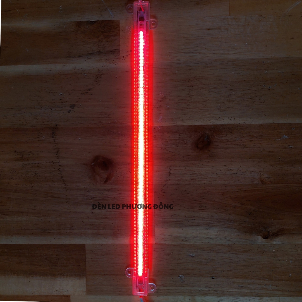 Combo 2 Đèn LED Thanh 220V - 1 hàng bóng 2835 30cm - 50cm - 100cm - Trắng, Vàng, Xanh Lá, Xanh Dương, Đỏ, Hồng