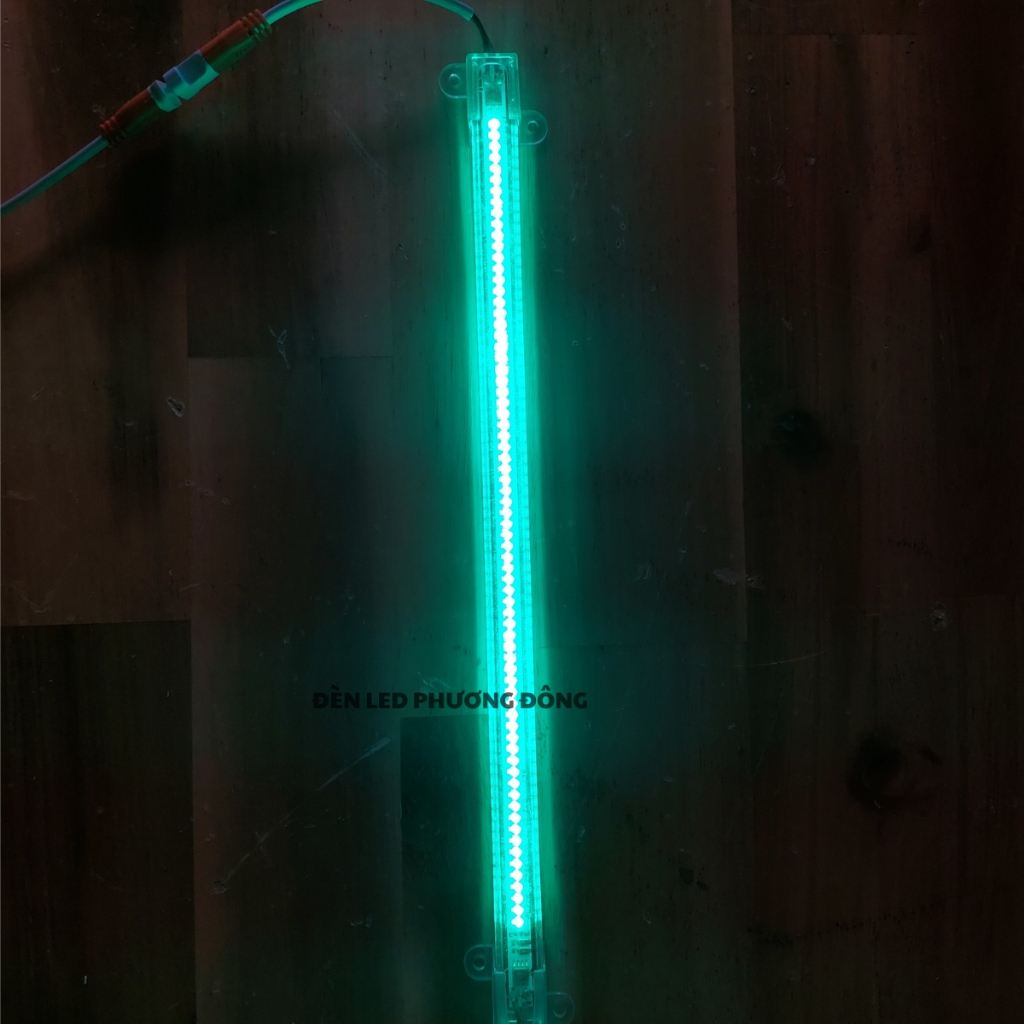 Combo 2 Đèn LED Thanh 220V - 1 hàng bóng 2835 30cm - 50cm - 100cm - Trắng, Vàng, Xanh Lá, Xanh Dương, Đỏ, Hồng