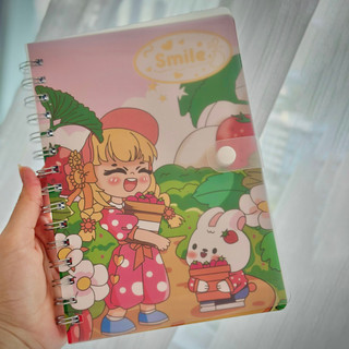 Sổ Bìa Nhựa mờ Cài khuy A5 kẻ ngang 200 trang TUANVIETBOOKS