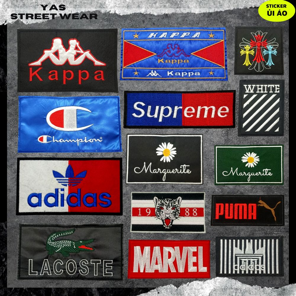 Sticker ủi áo cao cấp, miếng dán quần áo dùng làm Patch ủi, miếng vá ...