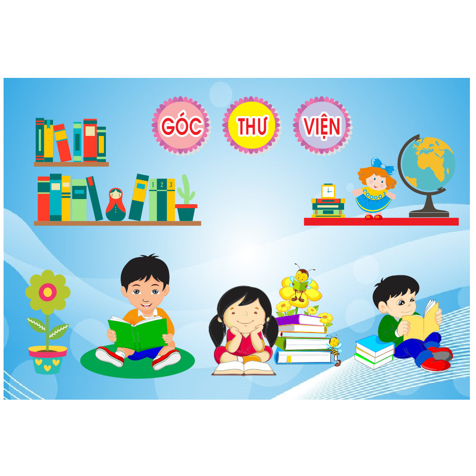 Tranh trang trí các góc trường mầm non