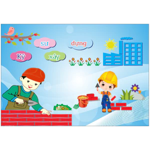 Tranh trang trí các góc trường mầm non