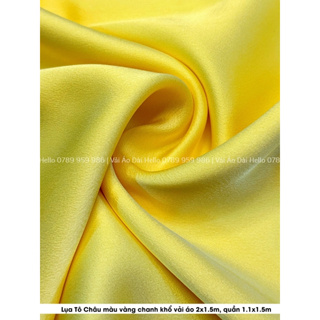 Canary Yellow Duchess Satin Fabric