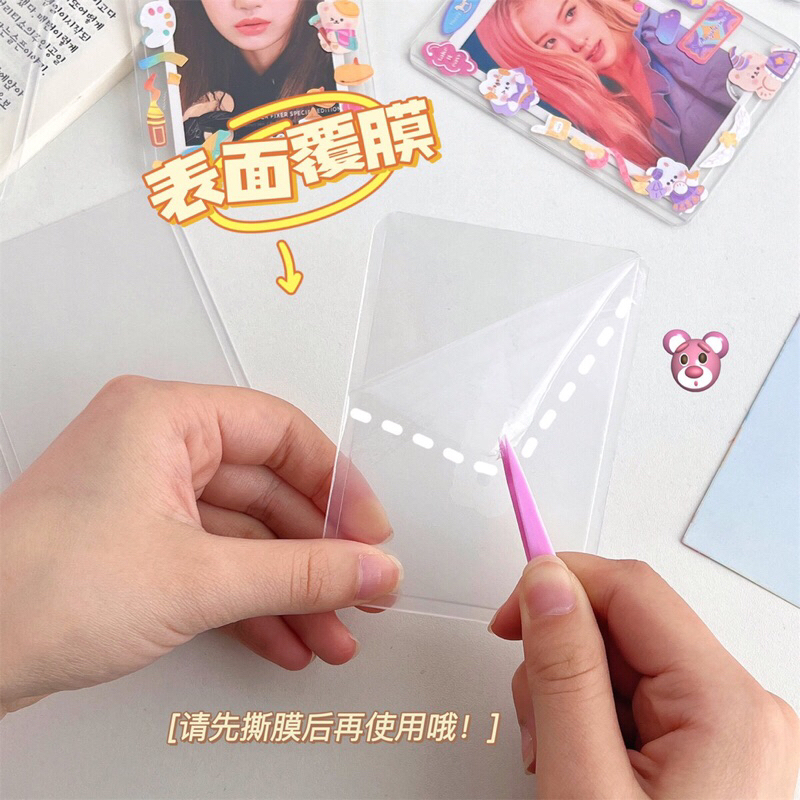 Combo 10 Top loader nhựa cứng đựng thẻ bài, card ảnh thần tượng size B8