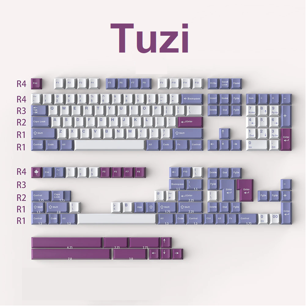 Bộ keycap Aifei ABS CMK doubleshot nút bàn phím cơ cherry profile phù ...
