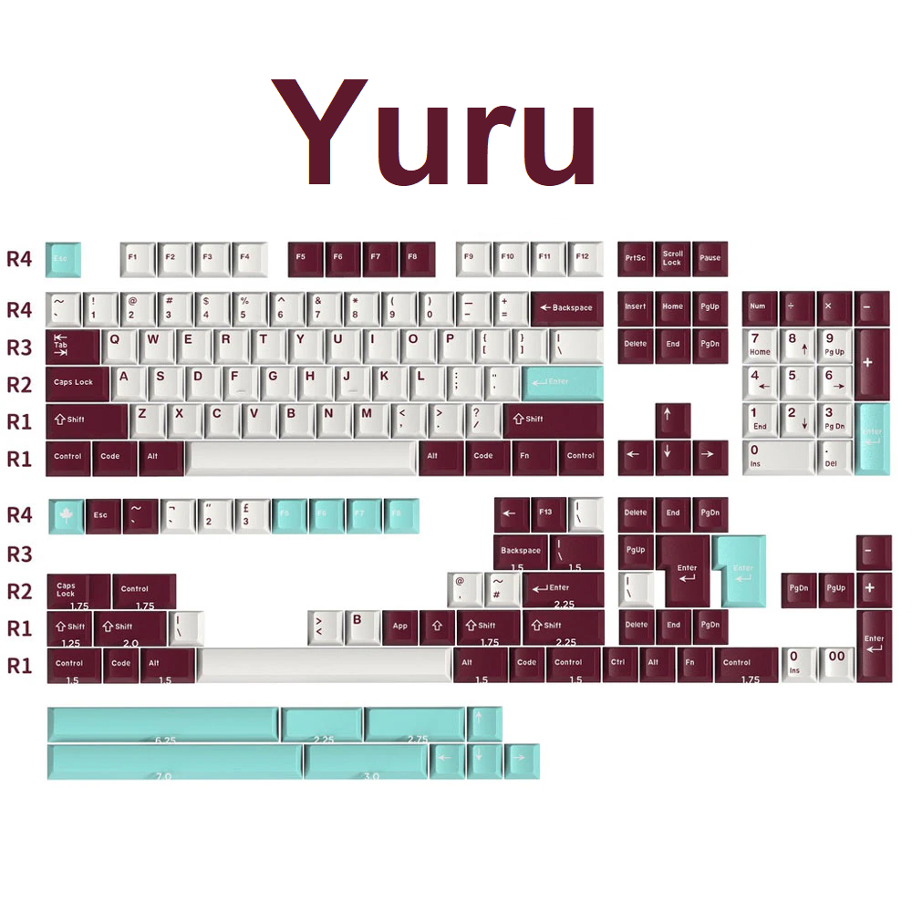 Bộ keycap Aifei ABS CMK doubleshot nút bàn phím cơ cherry profile phù ...