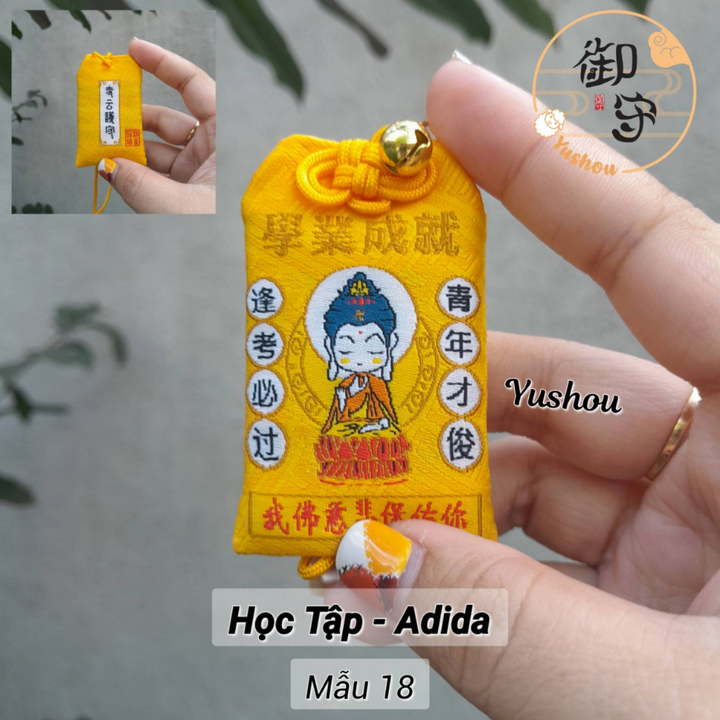 Túi Phước Yushou Học Tập Pháp Hoa Tự - Kiểu Omamori Nhật, Có sẵn, Quà tặng ý nghĩa