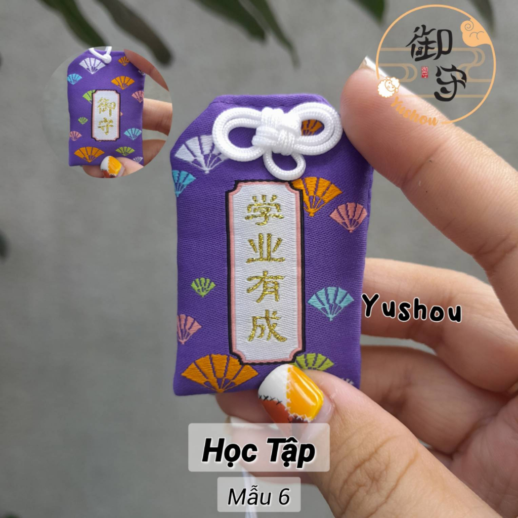 Túi Phước Yushou Học Tập Mẫu 6 - Kiểu Omamori Nhật, Có sẵn, Quà tặng ý nghĩa