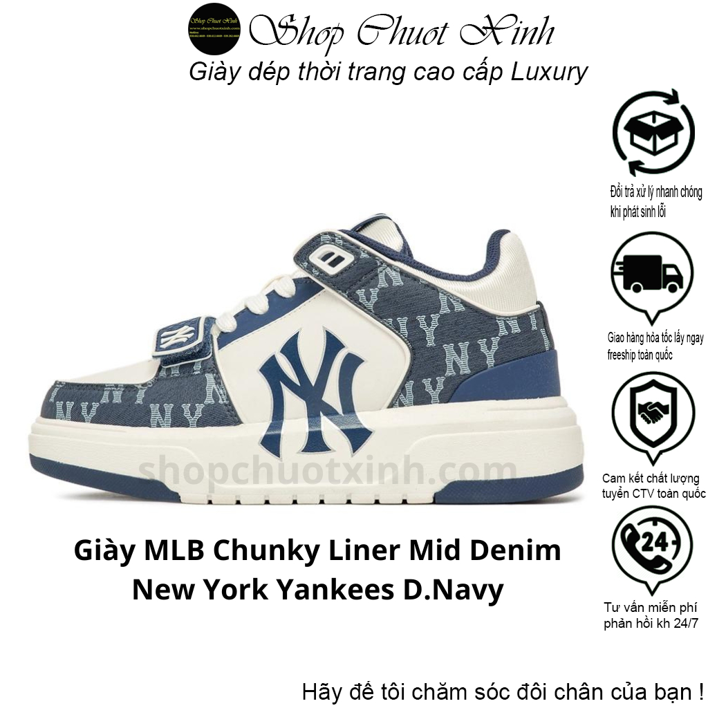 Mlb York Yankees Chunky Liner Shoes (3asxca12n-50grl) in 2023