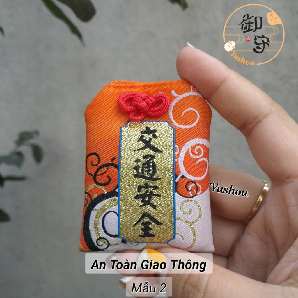 Túi Phước Yushou ATGT Mẫu 2 Lớn - Kiểu Omamori Nhật, Có sẵn, Quà tặng ý nghĩa.